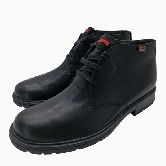 Camper Boots Mens Size 9 Black Gore-Tex Leather Chukka Lace Up Ankle 36515-001 - Picture 1 of 13